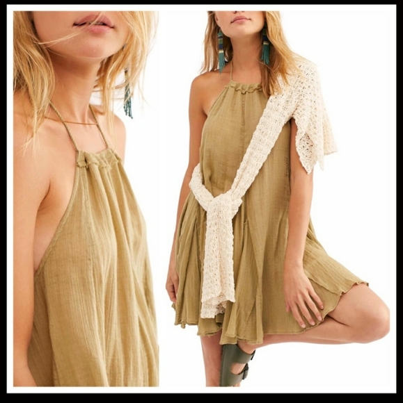 Free People Boho Halter Mini Dress - Picture 5 of 9